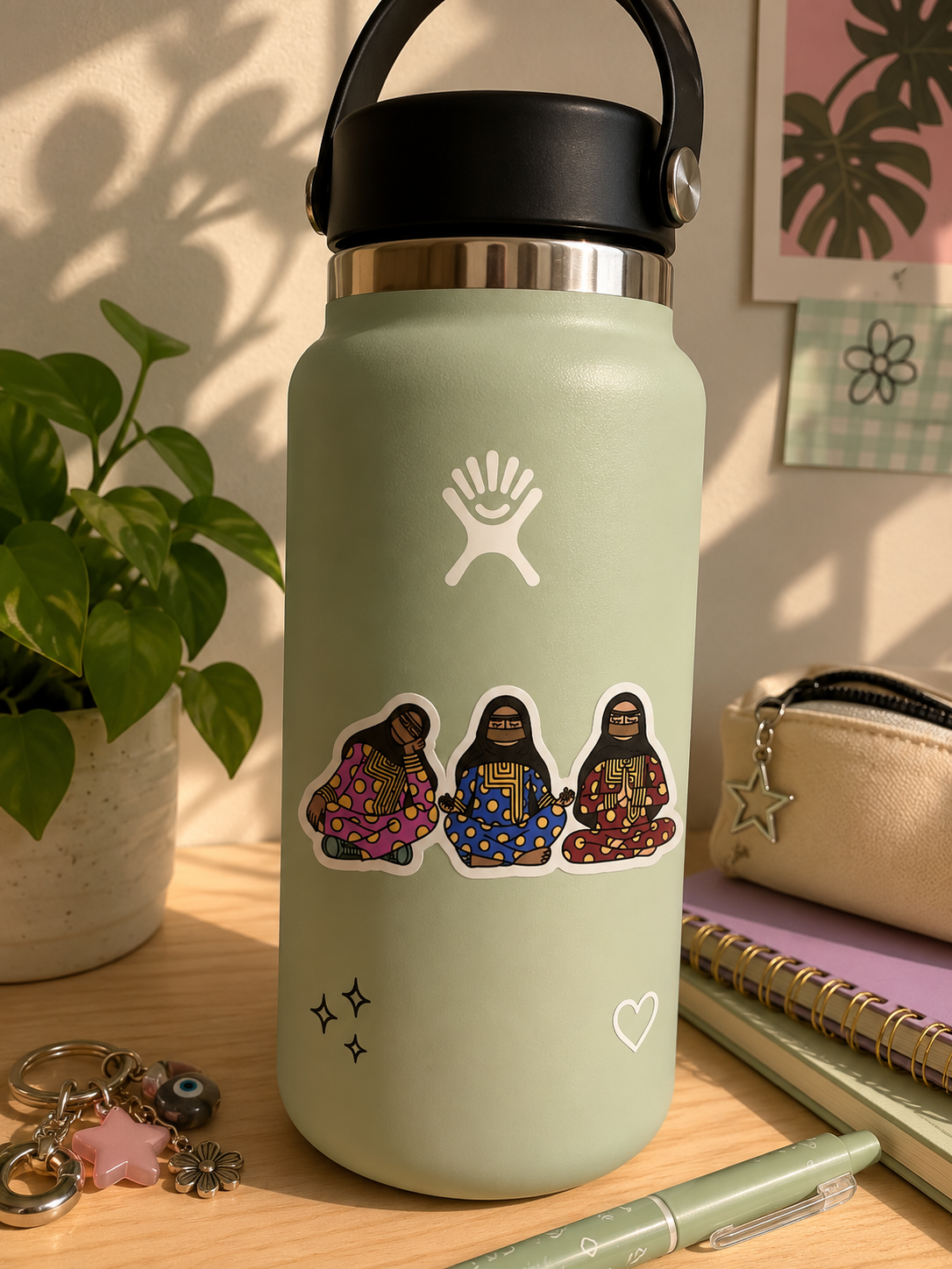 Old Ladies Doing Yoga Sticker