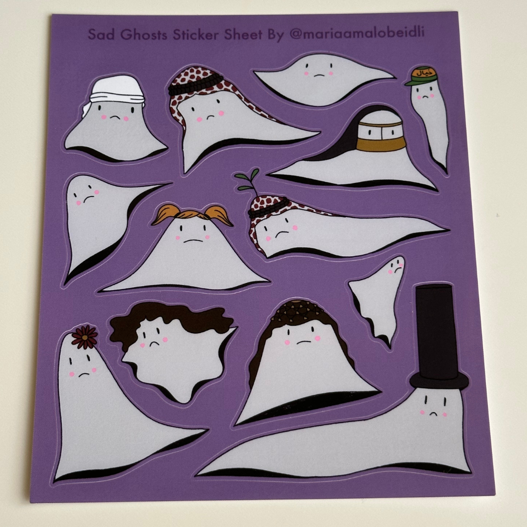 Sad Ghosts Sticker Sheet (Once Sold Out, Gone Forever)