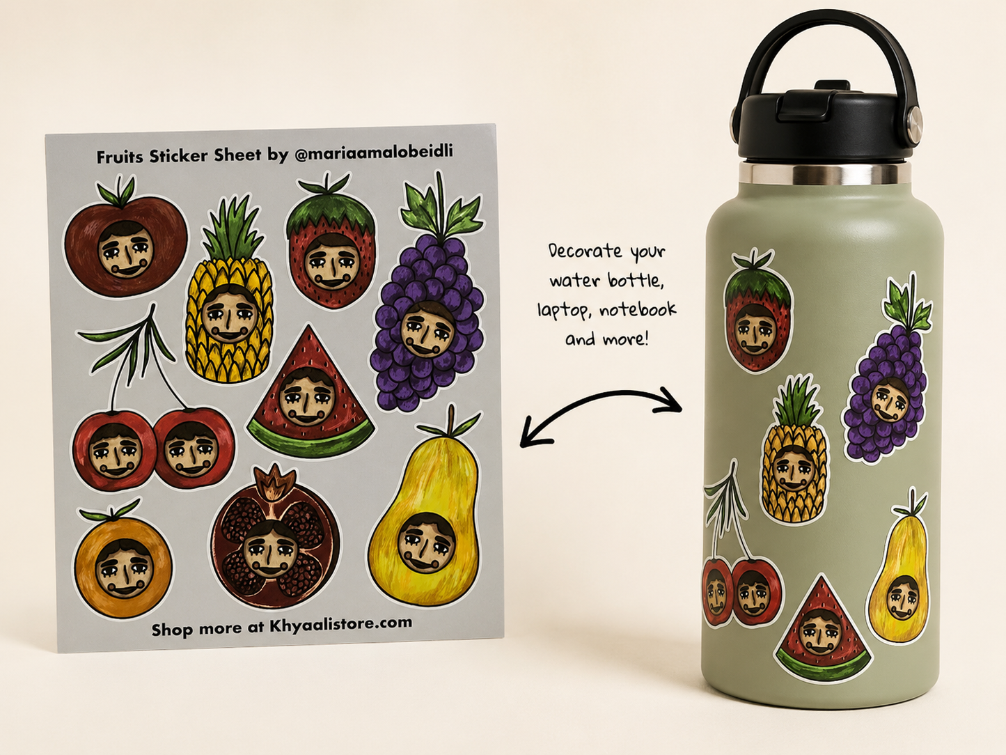 Fruit Sticker Sheet (Once Sold Out, Gone Forever)