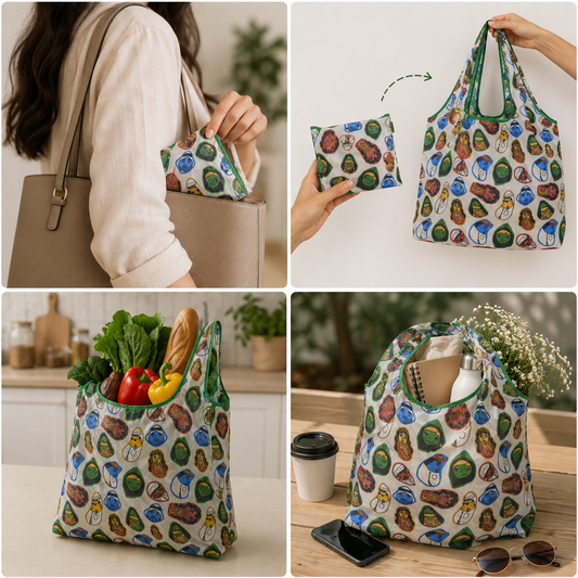 Khyaali Icons Shopping Foldable Bag