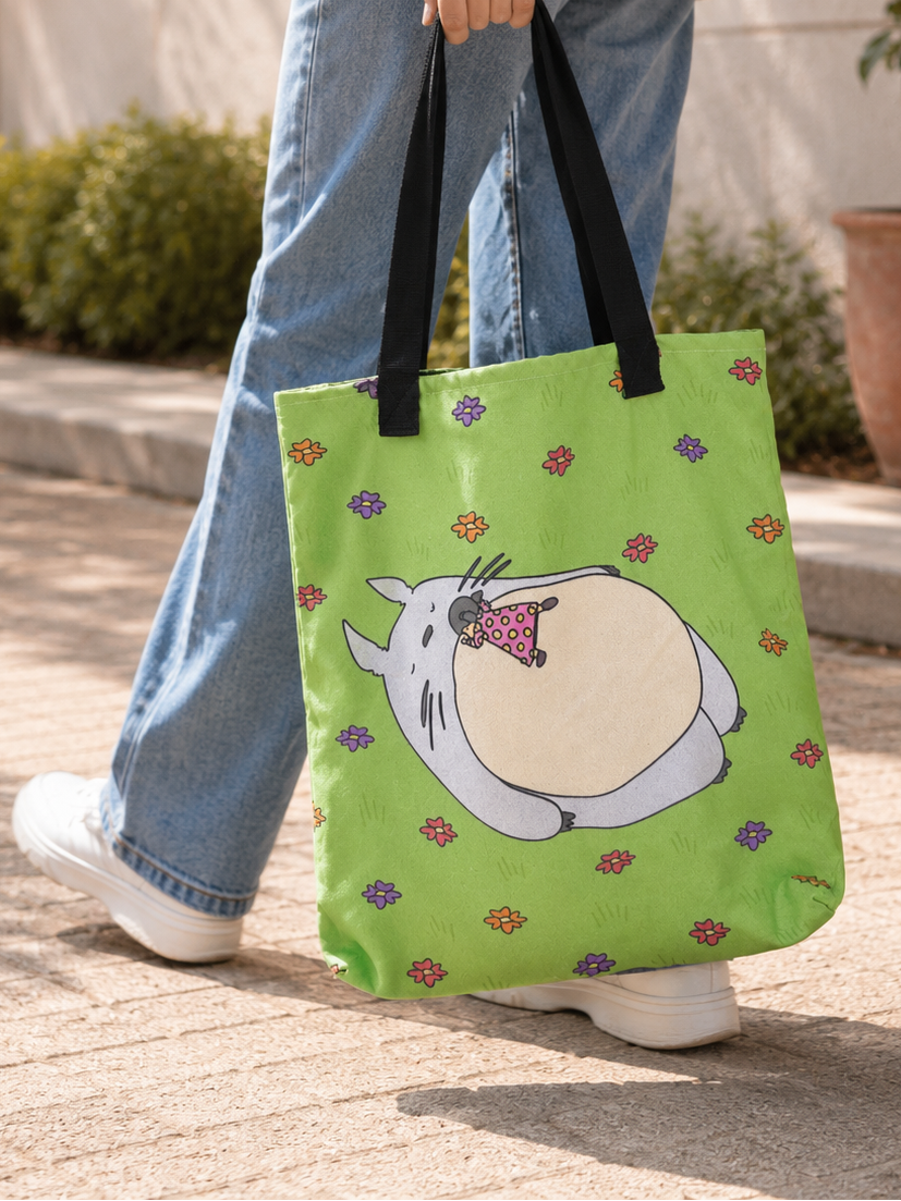 Laying on Totoro (Birds' Eye) Tote Bag (Once Sold Out, Gone Forever)
