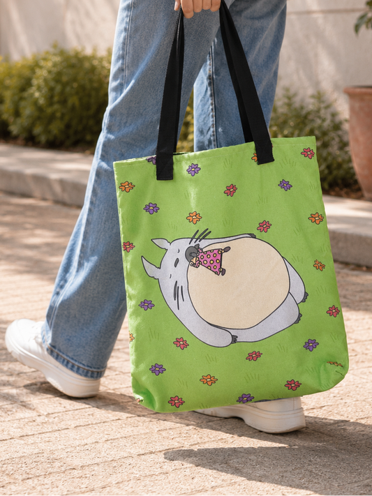Laying on Totoro (Birds' Eye) Tote Bag (Once Sold Out, Gone Forever)
