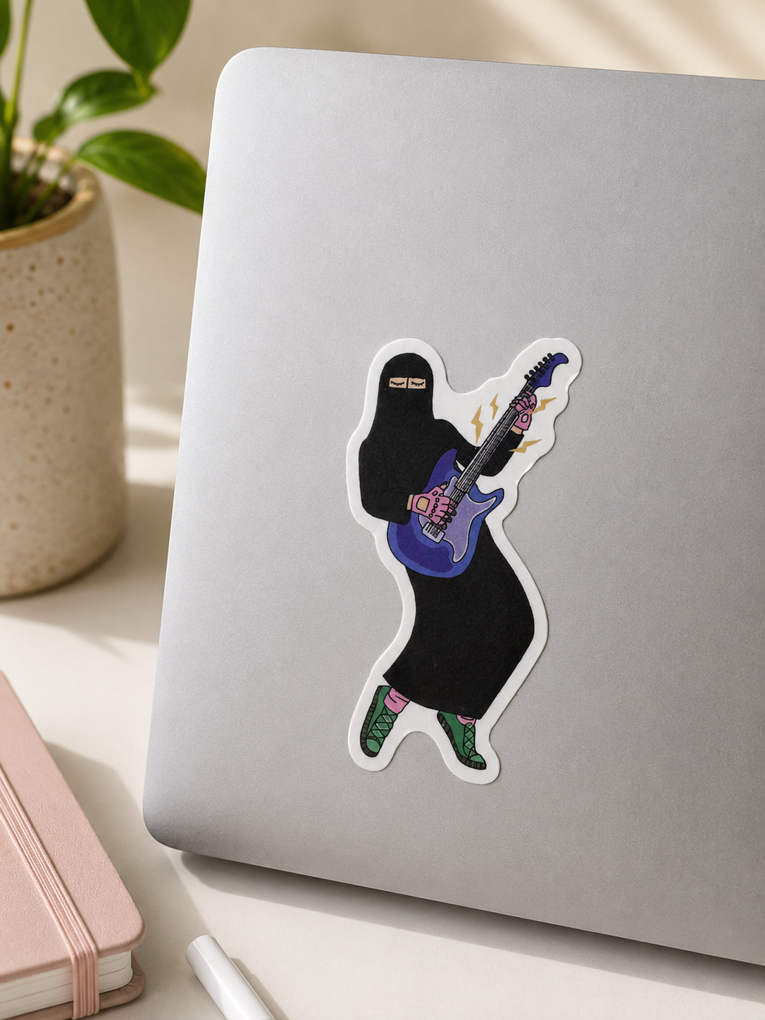 Niqabi Guitarist Sticker