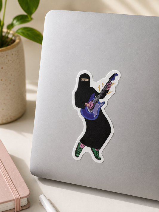 Niqabi Guitarist Sticker