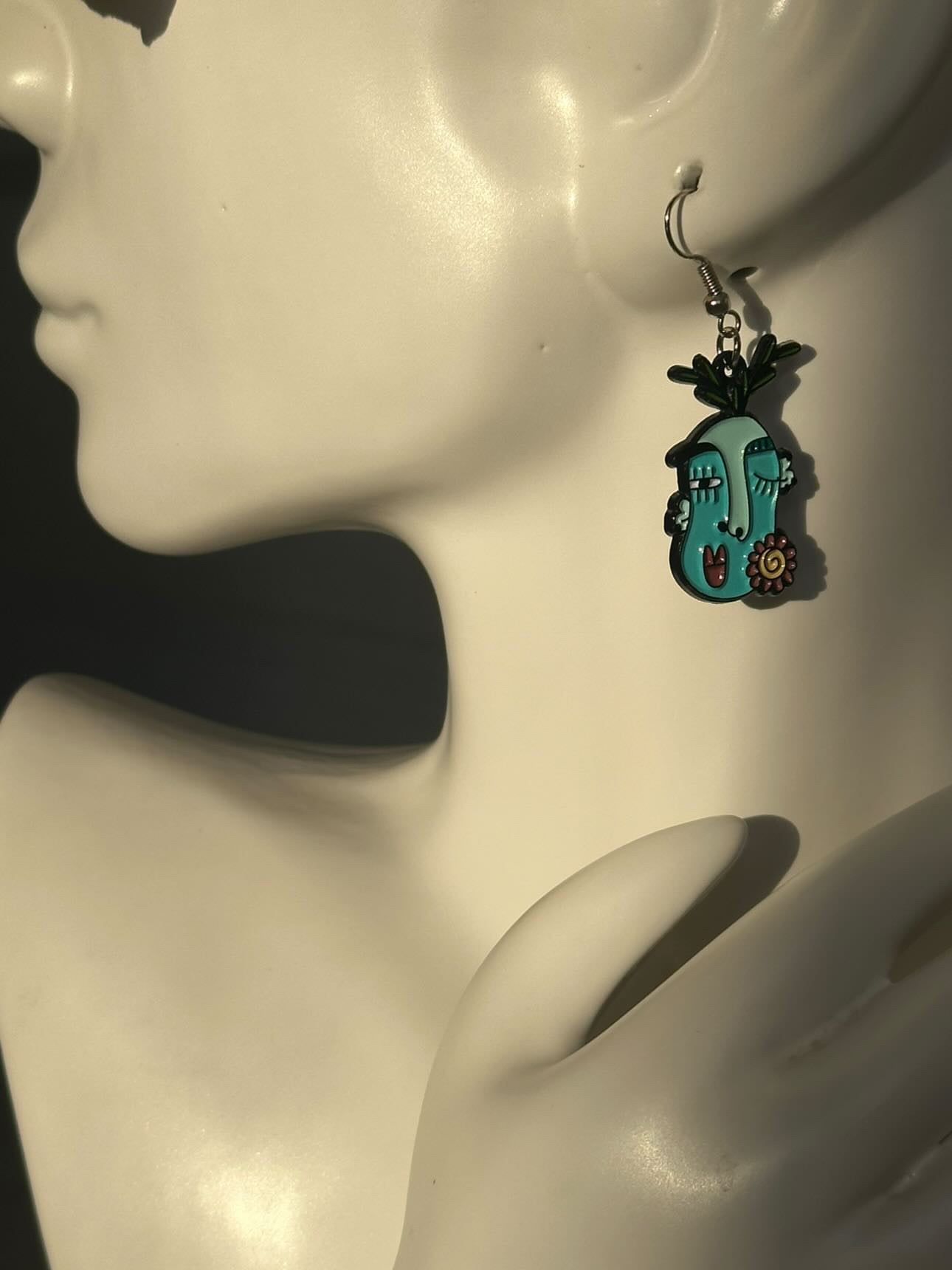 Plant Face Earrings (Once Sold Out, Gone Forever)